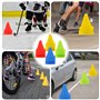 Lot de 12 cônes de marquage de 18 cm pour enfants, football, sports d'équitation et entraînement du chien