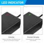Cordon de Charge Hoverboard 42V 2A, 3 pôles AC Chargeur de Batterie pour Scooter, Chargeur de Batterie pour Scooter électrique,