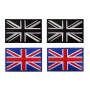 Lot de 4 écussons tactiques à coudre ou à coudre - Motif drapeau de l'Union Jack - Accessoires de bricolage - Sac à dos