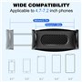 Hoembpn Support Téléphone Voiture Pince, Rotation 360°+180°, Utilisé pour Pare-Soleil et Tableau de Bord et Rétroviseur, Adapté