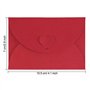 JOYISEN 50 Pièces Enveloppes en Papier Kraft Mini Enveloppes Coeur Rrouges et Dorées pour Noël Saint Valentin Enveloppes de Cart