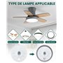 Bonlux Module LED Cercle 12W Kit de Conversion LED pour Plafonnier Blanc Naturel 4000K Avec Aimant de Fixation pour Boîtier de P