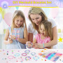 HUMTEOXI Kit de Perles pour Bracelet, 1000+ Perles avec Pendentifs Étoile de Mer et Coquillage, Coffret Création de Bijoux pour