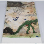 Vaisselle de fête sur le thème archéologique des dinosaures, avec assiettes en carton, serviettes en papier, gobelets en carton 