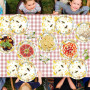 Lot de 61 pièces de vaisselle de pique-nique à thème abeille pour enfants - Comprend assiettes, tasses, serviettes et nappes pou