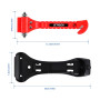 LETREEN Lot de 2 Pièces Marteaux de Secours pour Voiture, 2 en 1 Brise-Vitre avec Outil de Coupe Ceinture, Marteaux de Secours,