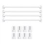 BANJILI Lot de 4 tringles à rideaux extensibles pour fenêtre