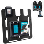 Support Mural Makita pour Batteries et Chargeurs - Stable pour 3 Batteries et Porte-Chargeur - Pour Perceuse-Visseuse Sans Fil -