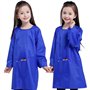 Homefantasy Tablier Peinture Enfant Enfants Art Smock Blouse Peinture Enfant Tabliers Imperméable l'eau Enfant Tablier Peinture