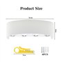 CHEVVY Applique Murale LED Blanc 8W Applique Intérieur/Exterieur Murale IP65 Lampe Blanche Chaude 3000K Murale Moderne Carré Up