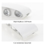 CHEVVY Applique Murale LED Blanc 8W Applique Intérieur/Exterieur Murale IP65 Lampe Blanche Chaude 3000K Murale Moderne Carré Up