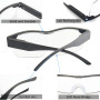 Loupe avec lumière Usb Rechargeable, Mains Libres Lunettes d'agrandissement pour Lecture Hobby Près de Travail Broderie 180% Lun