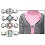 Guanyj 4 Pcs Pince Cardigan Clip écharpe Cardigan Cardigan Clips Pinces à Pull Clips pour Cardigan Pince Pull Clips Femme Clip C