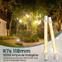 J118 Dimmable Halogène Slim 11000LM Blanc Chaud 2800K pour Lampes de Sol