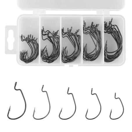 Hameçons de pêche 55 pièces