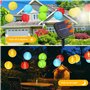 mizikuu Guirlande Lumineuse Solaire Extérieur, 30 LEDs Guirlande Solaire Exterieur 6m Guirlande Guinguette Solaire Étanche Lante