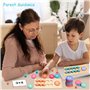 Montessori Jouets en Bois,Montessori Jouet Apprendre a Compter Jeux Educatif, Montessori Educatif Blocs Puzzles Développement Co