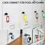 YZROHYI 150 Pièces Porte Clef Etiquette Plastique,Porte Clé Inscriptible Avec Passants,Porte Clef de Couleur,Porte Clé Identific