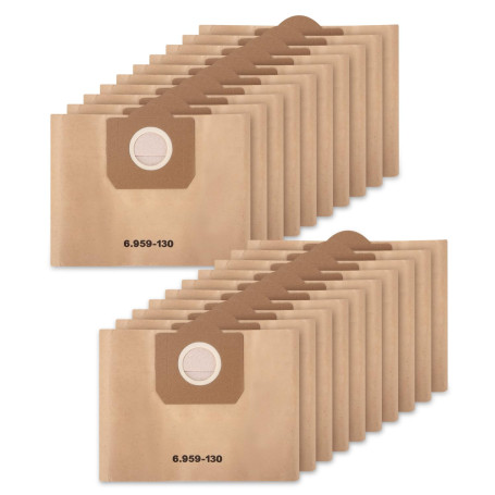 20 Pièces Sac Aspirateur pour Karcher wd3