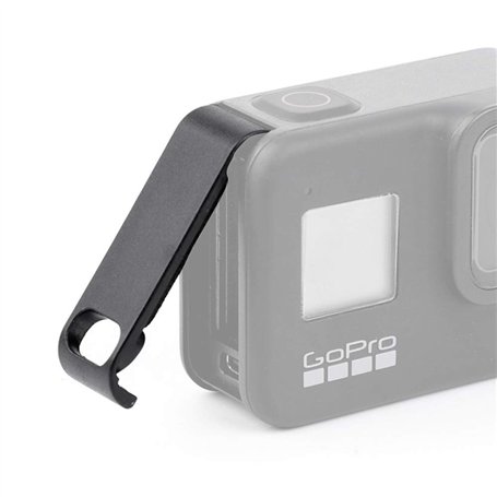 Fire Rock Capuchon de porte de batterie en ABS avec port de charge pour caméra d'action GoPro Hero8 Noir