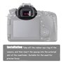 EOS 6D MarkⅡ Œilleton de viseur pour appareil photo numérique Canon EOS MarkⅡ/Ⅰ 6D MarkⅡ/Ⅰ 90D/80D/70D/60D/50D/40D/20D/5D [2 paq