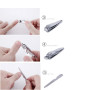 DXIA Kit Manucure, Manucure Pédicure 8 Pièce Set, Coupe Ongle Professionnel Coupe Cuticule Acier Inoxydable, Professionnel en Vo