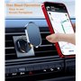 Timpou Lot de 2 supports de téléphone de voiture pliables en alliage, rotation à 720°, support magnétique universel avec 8 aiman
