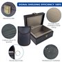 Eckerdromk Etui Anti RFID, Boite Anti RFID, Antivol Boîtier Faraday avec 2 Signal Blocage Faraday Pochette Sac, Keyless Go Boîti