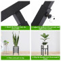 Dunkwckore Support Plantes Interieur, Réglable Étagère Planteen Métal, Tabouret Plante Dans Un Style Simple Convient aux Intérie