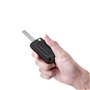 Sudnsadaks 2 Boutons Coque Clé, CE0523 Boîtier Télécommande, Clef à Rabat Pliable de Remplacement Compatible avec Peugeot 207, 3