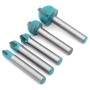DingGreat 5 Pcs 6mm Tige Routeur Core Box Bits CNC Fraise à Rainure Ronde Outils à Bois 6mm/8mm/10mm/12mm/18mm