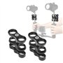 2 Pcs 1 "Support de Serrage à Bille en Aluminium pour système de Plateau de Bras de lumière de plongée sous-Marine