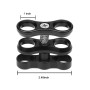 2 Pcs 1 "Support de Serrage à Bille en Aluminium pour système de Plateau de Bras de lumière de plongée sous-Marine, caméra de pl