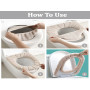 Anlising 3PCS Housse de Siège de Toilette, Lavable Housse de Siège de WC, Housse de Coussin de Toilettes, Coussin de Siège de To
