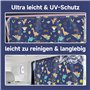 LUMOOM Lot de 2 pare-soleil de voiture pour bébé avec protection UV, pare-soleil pour vitre latérale, avec 4 ventouses, protecti