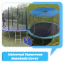 LUMOOM Auvent de trampoline de 25,4 cm, voile d'ombrage imperméable et bâche de protection de trampoline, pliable pour trampolin