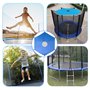 LUMOOM Auvent de trampoline de 25,4 cm, voile d'ombrage imperméable et bâche de protection de trampoline, pliable pour trampolin