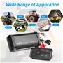 Amplificateur Bluetooth marin 4 canaux Classe D Amp stéréo sur les bateaux UTV ATV Golf Chariots et voitures