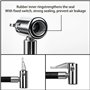 Tuyau de Gonflage des Pneus 20 cm avec 2 Embouts de Gonflage Laiton, Clip de tête de Conversion pour valves de Pneu, Tuyau de Go