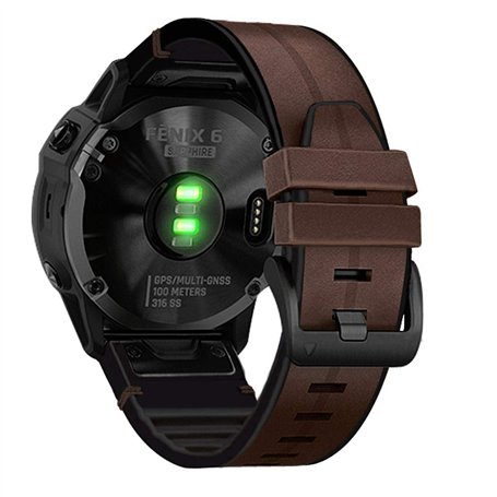AHayo Bracelet de montre en cuir pour Fenix 7/Fenix 6/ EPIX 2