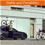 2 Pièces Support de Fixation de Fourche de Vélo avec Blocage Rapide pour Fourche à vélo pour Camion, Porte-vélo, Remorque pour 5