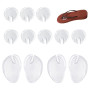 TRKETK Lot de 6 paires de tongs en silicone souple et anti-usure - Coussinets transparents - Coussinets de protection avant pour