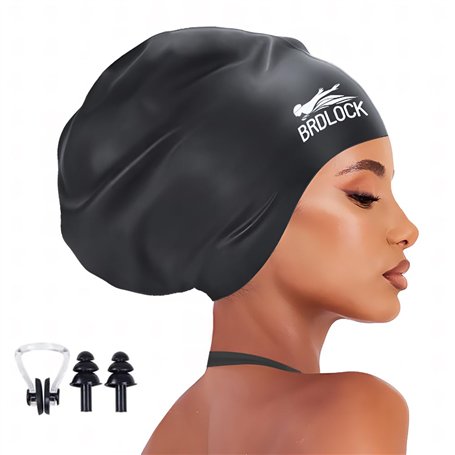 BRDLOCK Bonnet de Bain Extra Large pour Femme