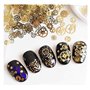 Vasana Lot de 2 boîtes de 200 à 300 pièces Motif mixte ultra fin 3D en métal Steampunk Gears Charms DIY Pendentifs horloge roue 