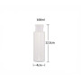 VASANA Lot de 4 flacons de voyage souples en plastique transparent de 100 ml - Flacons souples et rechargeables - Conteneurs de