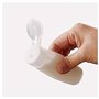 VASANA Lot de 4 flacons de voyage souples en plastique transparent de 100 ml - Flacons souples et rechargeables - Conteneurs de