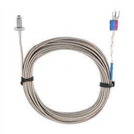 M6 Thermocouple de type K Câble BSW Sonde de Mesure de Température de Filetage de Vis Type K Câble de Thermocouple 1-5M (4m) M6 Thermocouple de type K Câble BSW Sonde de Mesure de Température de Filetage de Vis Type K Câble de Thermocouple 1-5M (4m)