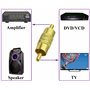 AAOTOKK RCA Connecteur Plaqué or RCA Femelle à Mâle RCA Adaptateur Extension av/TV Audio Vidéo câble Connecteurs Métalliques (5-