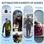 TULAMORIY Lunettes de Sport Homme Femme, Pour Cyclisme, Running, Ski - Polarisées et Anti-Buée, Confortable et Anti-Dérapante, M