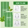 2 Pièces Green Mask Stick Masque Visage,Bâton de Masque Au Thé Vert,Green Stick Mask, Hydratant Efficace,Soins de la Peau Pour H